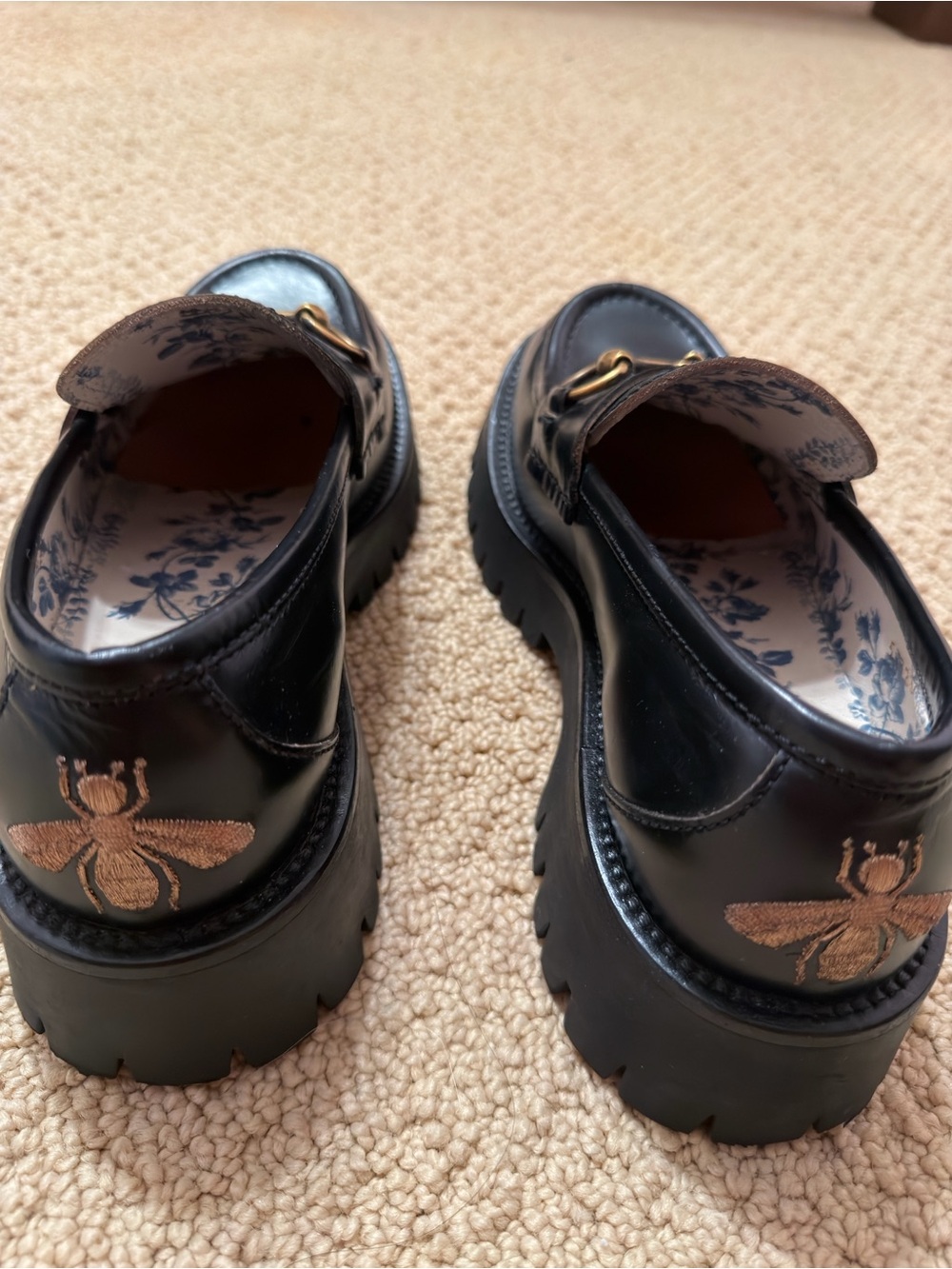 Authentic GUCCI Lug Sole Loafers 38.5 - Picture 8 of 8